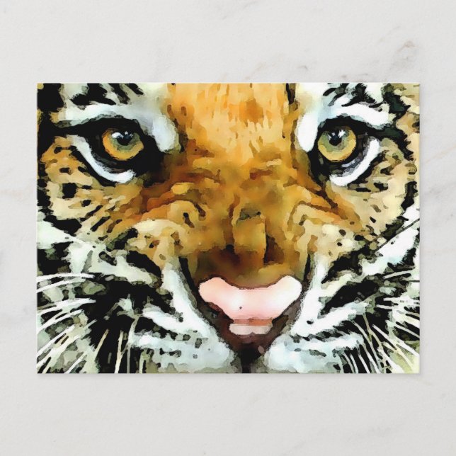 Carte Postale Yeux du tigre (Devant)