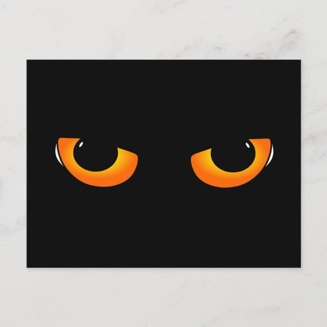 Carte Postale Yeux éffrayants (Devant)
