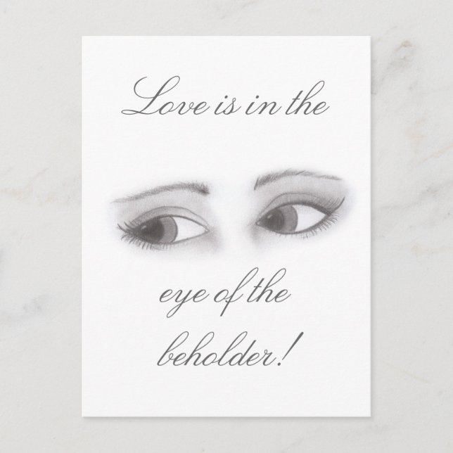 Carte Postale Yeux féminins (Devant)