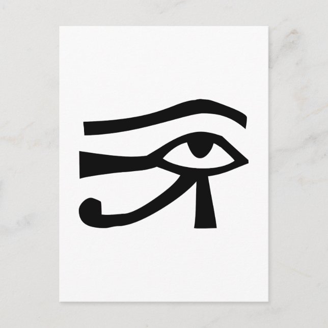 Carte Postale Yeux, hiéroglyphe égyptien (Devant)