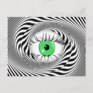CARTE POSTALE YEUX HYPNOTIQUE - HYPNOTISTE