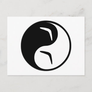 Carte Postale Yin Yang Boomerang
