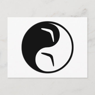 Carte Postale Yin Yang Boomerang