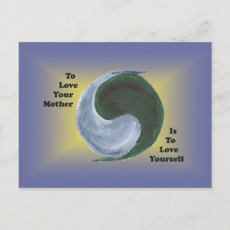 Carte Postale Yin Yang Earth