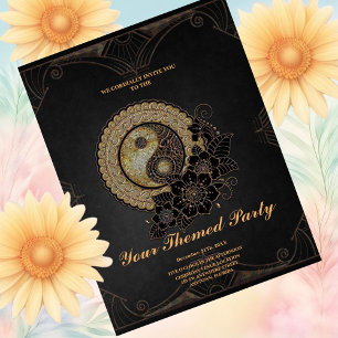 Carte Postale Yin yang est le symbole qui représente l'équilibre