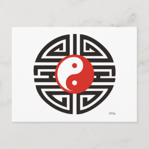 Carte Postale Yin Yang tattoo