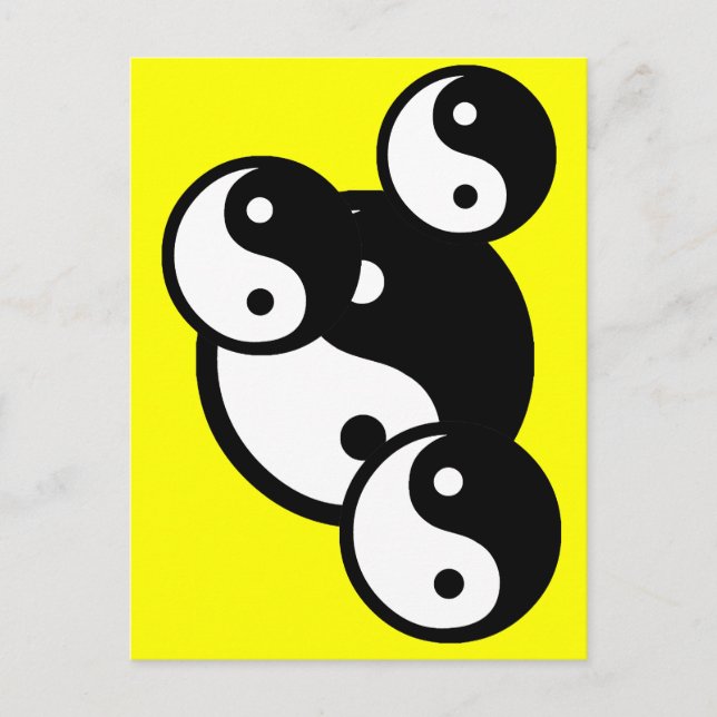 Carte Postale ying yang (Devant)
