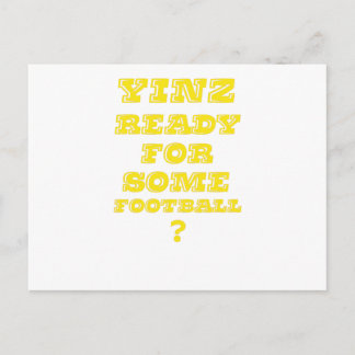 Carte Postale Yinz Prêt Pour Le Football