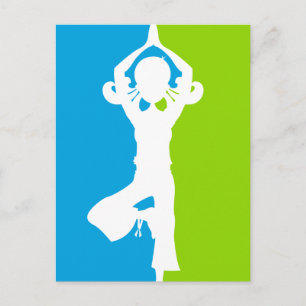 Carte postale Yoga Silhouette