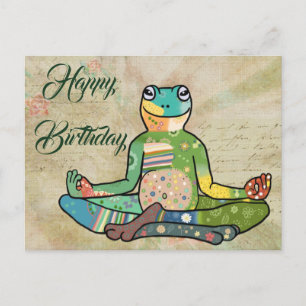 Carte Postale Yogafrosch