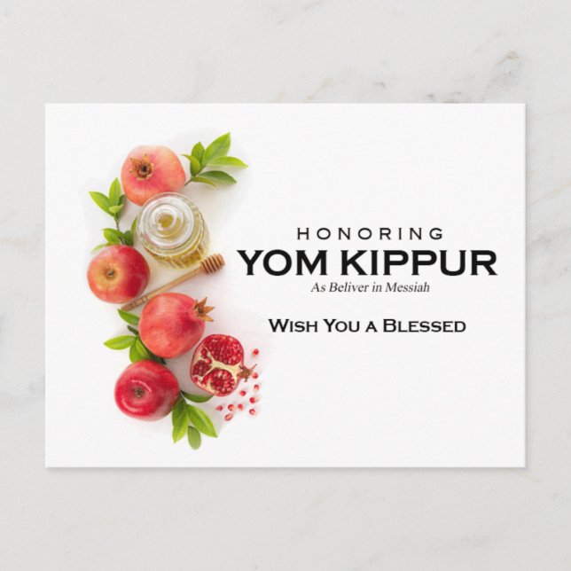Carte postale Yom Kippour (Devant)