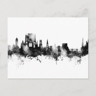 Carte Postale York Angleterre Skyline Noir Blanc