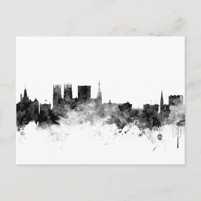 Carte Postale York England Skyline (Devant)