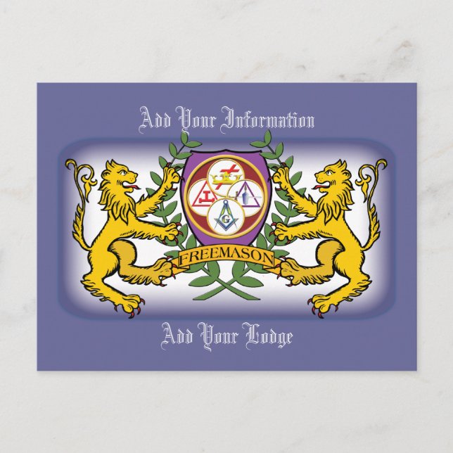 Carte Postale York Rite Lions (Devant)