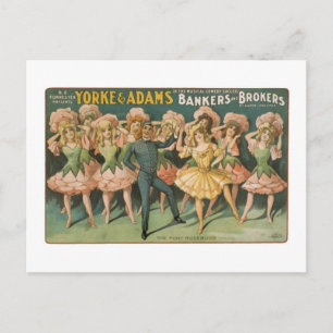Carte Postale Yorke & Adams Bakers and Brokers The Pony Rosebuds