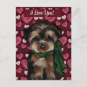 CARTE POSTALE YORKIE