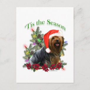Carte Postale Yorkie 'C'est la saison