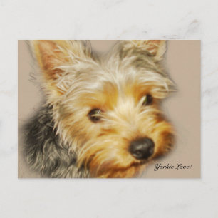 Carte postale Yorkie Love