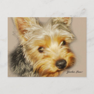 Carte postale Yorkie Love