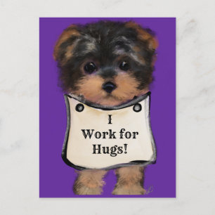 Carte Postale Yorkie Poo