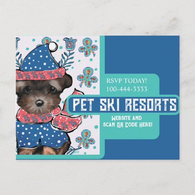 Carte Postale Yorkie Poo  (Devant)