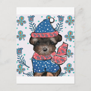 Carte Postale Yorkie Poo