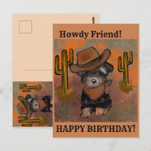 Carte Postale Yorkie Poo