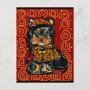 Carte Postale Yorkie Poo, Chien de l'Année 2018!