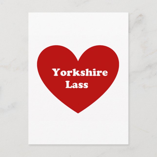 Carte Postale Yorkshire Lass (Devant)