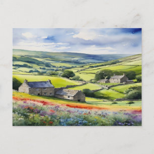 Carte Postale "Yorkshire Meadowsong" Paysage Yorkshire Dales