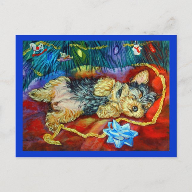 Carte Postale Yorkshire Terrier (Devant)