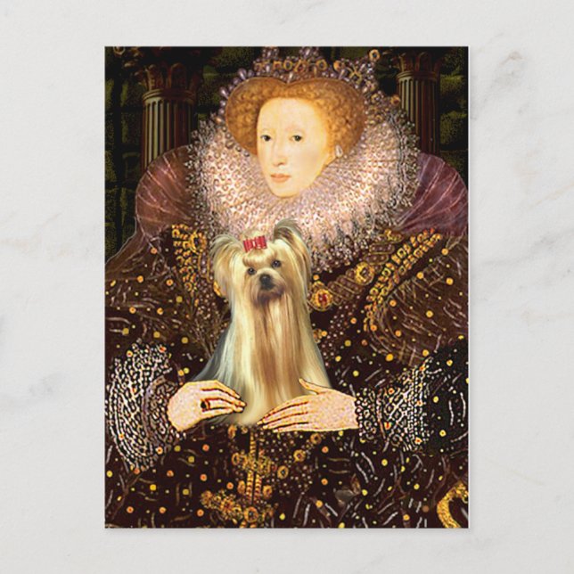 Carte Postale Yorkshire Terrier 1 - Reine (Devant)