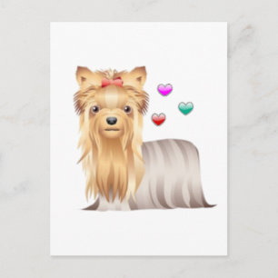 Carte Postale Yorkshire Terrier Love