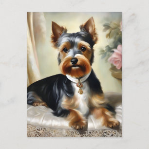 Carte Postale Yorkshire Terrier mignon chien