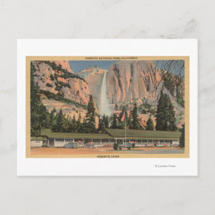 Carte Postale Yosemite, CA vue Yosemite Lodge and Falls
