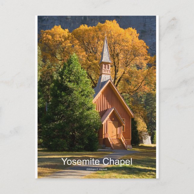Carte Postale Yosemite Chapel (Octobre) Californie Produits (Devant)