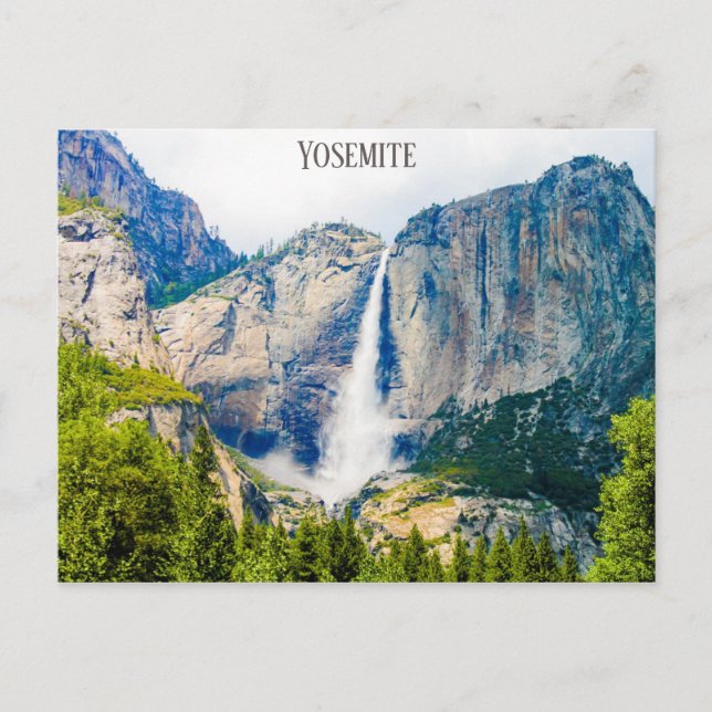 Carte Postale Yosemite Falls National Park Photo de voyage (Devant)