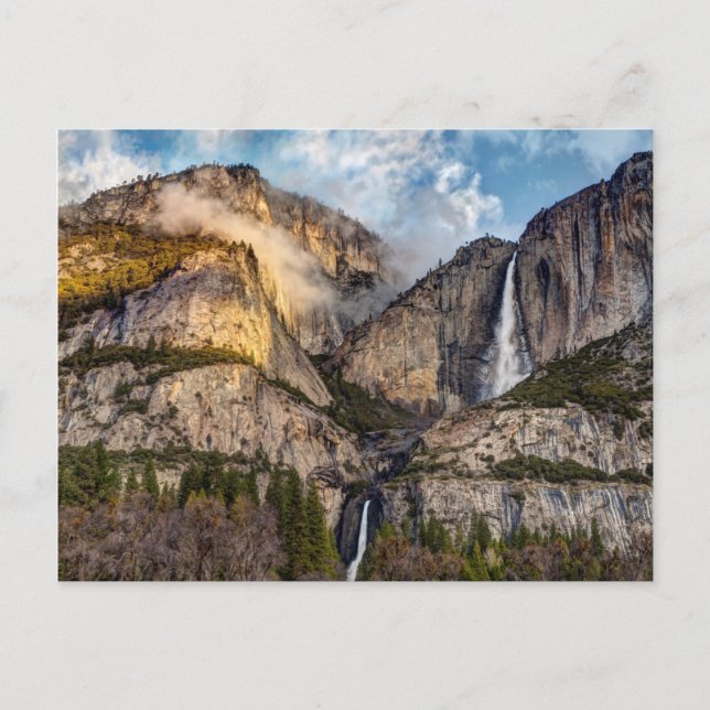 Carte Postale Yosemite Falls pittoresque, Californie (Devant)