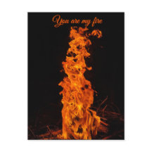 You Are My Fire" Romantic Bonfire Photo