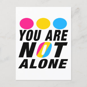 Carte Postale You are not alone Panexual Pride