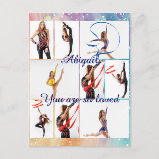 Carte Postale You Are So Loved 9 Picture Photo Collage & Name