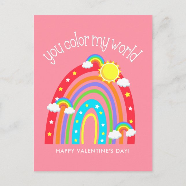 Carte Postale You color | Valentine (Devant)