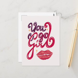 Carte Postale You Go Girl – Confidence Boost Quote