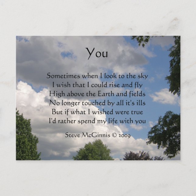 Carte postale You Poem (Devant)