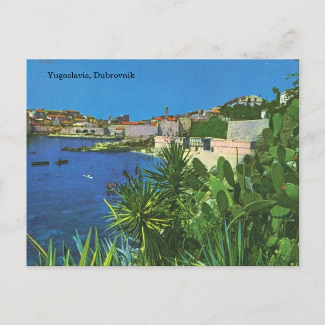 Carte Postale Yougoslavie, Dubrovnik (Devant)