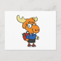 Young Moose avec sac à dos | choisir la couleur ar