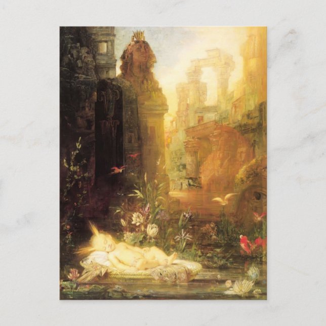 Carte Postale Young Moses par Gustave Moreau (Devant)