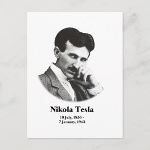 Carte postale Young Tesla