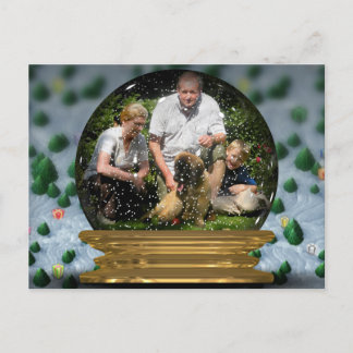 Carte Postale Your own Phoin a Snowglobe Frame! -