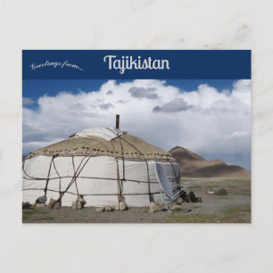 Carte Postale yourte à Murghab Tadjikistan